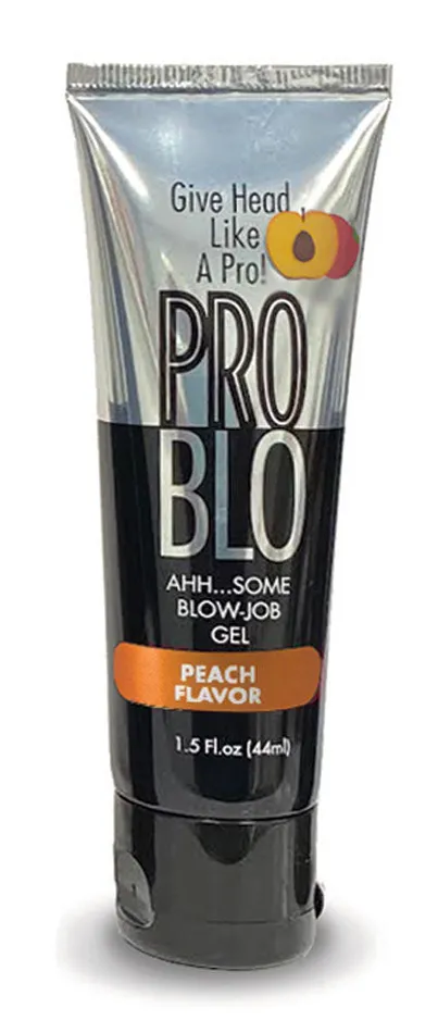 Enhancers Little Genie Problow Oral Pleasure Gel Peach