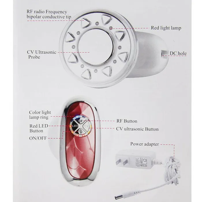 Female Sex Toys MISS AMMY New 3 in1 RF Radio Frequency Body Slimming Massager Beauty Device 411TRGL 