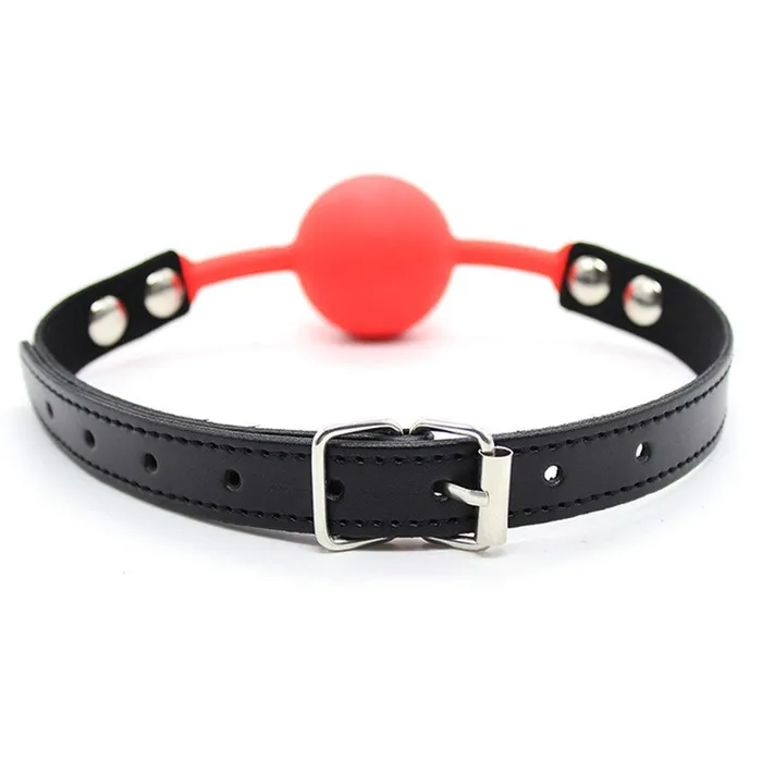 LAZADASEXTOYS Couples Couple Silicone BDSM Bondage Restraints Open Mouth Breathable Mouth ball Harness Strap Gag Sex Toys for Women Accessories Support COD