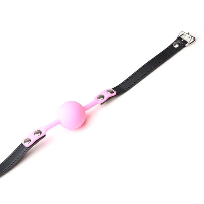 LAZADASEXTOYS Couples Couple Silicone BDSM Bondage Restraints Open Mouth Breathable Mouth ball Harness Strap Gag Sex Toys for Women Accessories Support COD