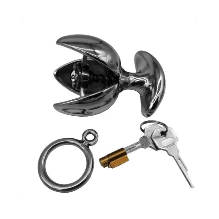 Lovegasm Anal Dilate and Incarcerate Metal Locking Plug