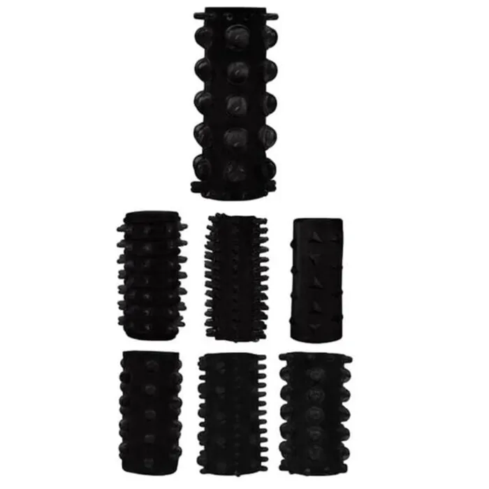 Phallic Wrap Silicone Penis Sleeve Set 7pcs Lovegasm Male Sex Toys