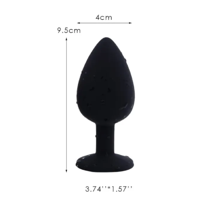 Pretty Purple Jeweled Anal Vibrator 295 to 374 Long Lovegasm Vibrators