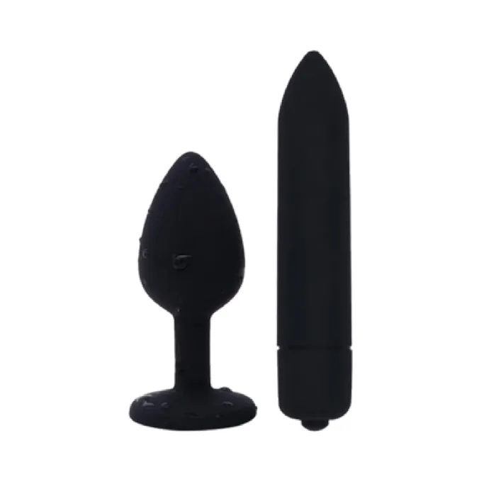 Pretty Purple Jeweled Anal Vibrator 295 to 374 Long Lovegasm Vibrators