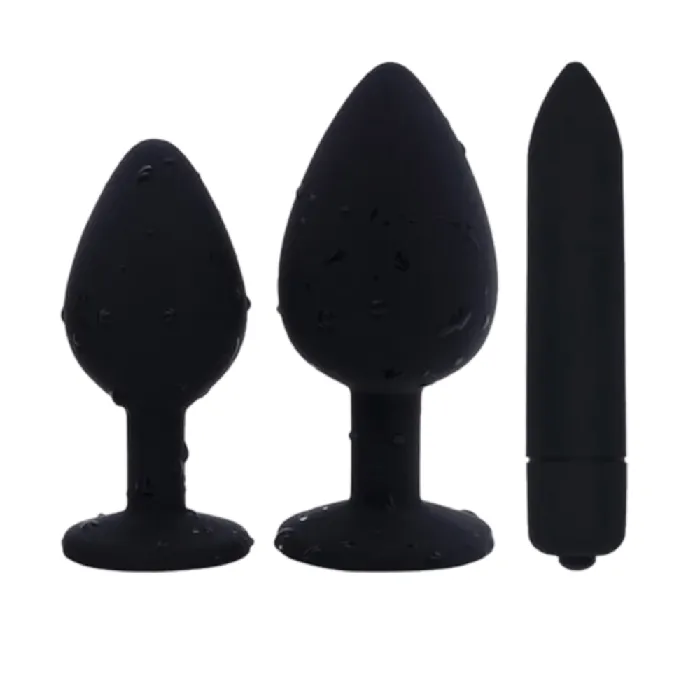 Pretty Purple Jeweled Anal Vibrator 295 to 374 Long Lovegasm Vibrators