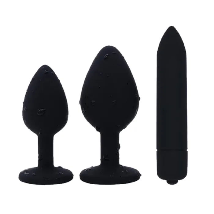 Pretty Purple Jeweled Anal Vibrator 295 to 374 Long Lovegasm Vibrators