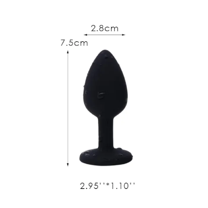 Pretty Purple Jeweled Anal Vibrator 295 to 374 Long Lovegasm Vibrators