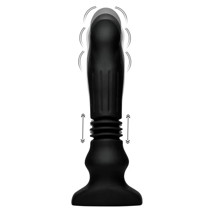 Silicone Swelling and Thrusting Plug with Remote Control Thunderplugs Male Sex Toys