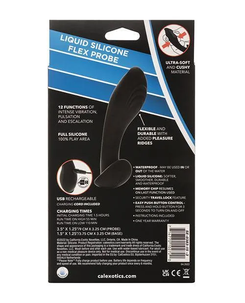 Anal Eclipse Liquid Silicone Flex Probe Black California Exotic Novelties