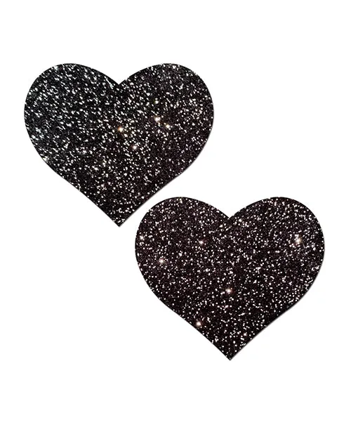 Anal Pastease Pastease All Sparkle Heart Black OS