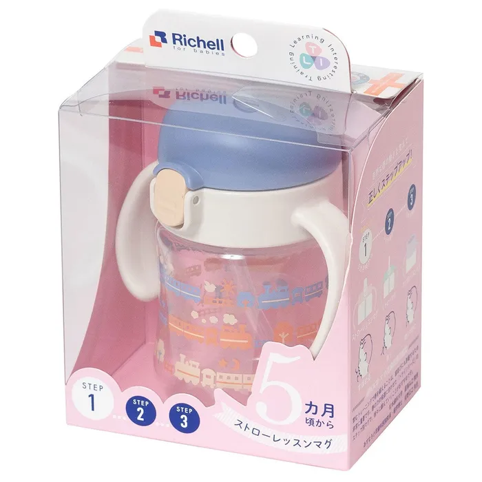 Anal Richell Richell TLI Baby Stage 1 Try Sippy Spout Clear Training Water Bottle Mug