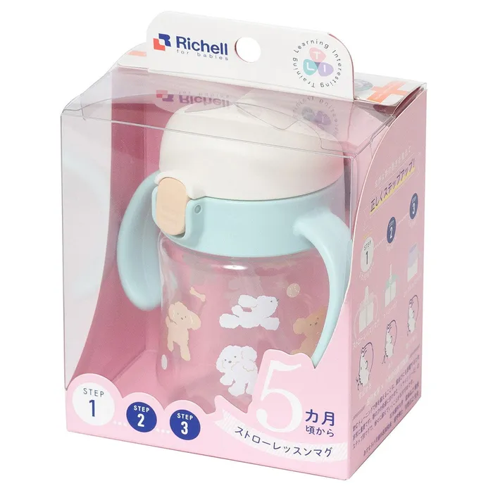 Anal Richell Richell TLI Baby Stage 1 Try Sippy Spout Clear Training Water Bottle Mug