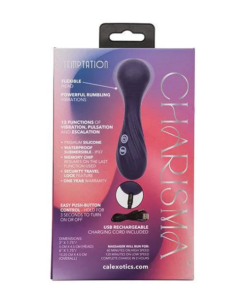 California Exotic Novelties Vibrators Charisma Temptation Massager Blue