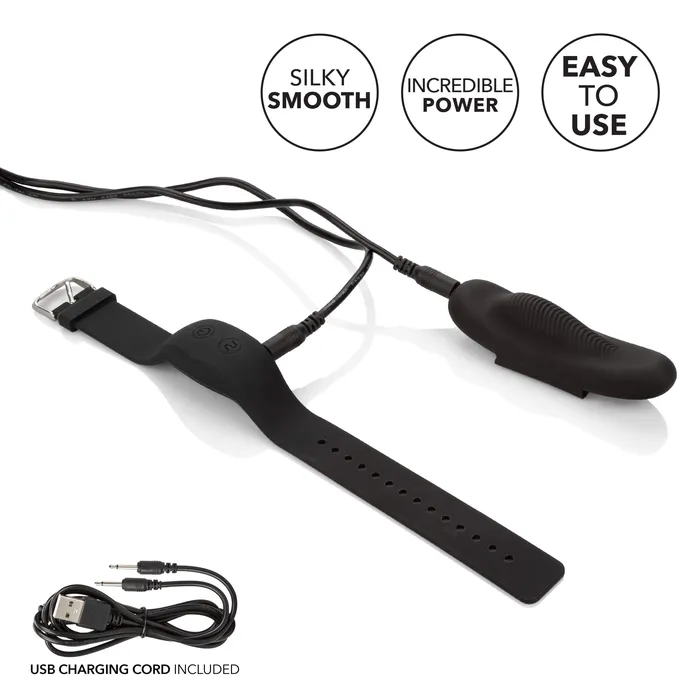 California Exotics Lock N Play Wristband Remote Panty Vibrator Black California Exotics Female Sex Toys