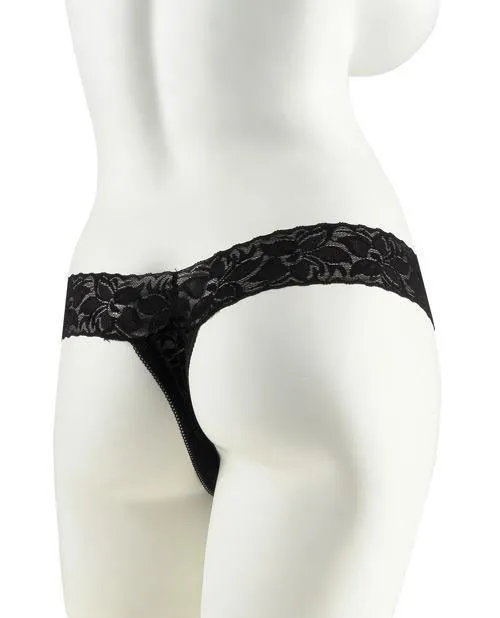 Couples Pipedream Products Fetish Fantasy Series Hanky Spank Me Vibrating Panties Black