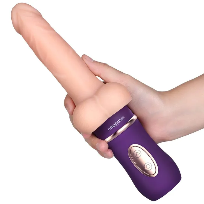 Erocome Erocome Auriga Thrust Realistic Dildo Vibrator Beige Female Sex Toys