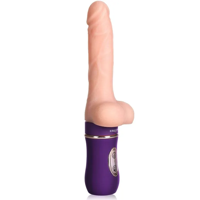 Erocome Erocome Auriga Thrust Realistic Dildo Vibrator Beige Female Sex Toys