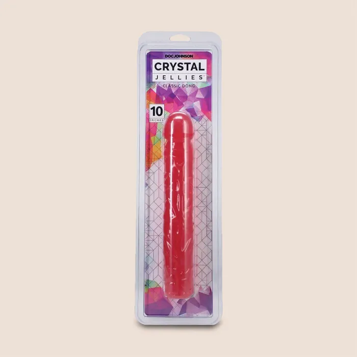 Female Sex Toys Doc Johnson Enterprises Crystal Jellies Classic Dong 10 realistic dildo