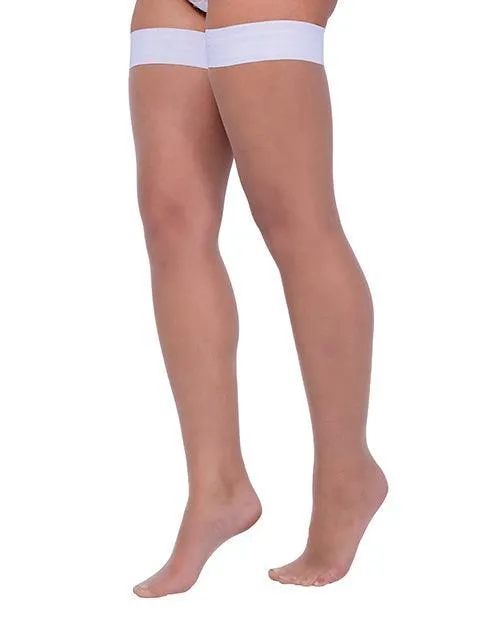 Female Sex Toys Roma Costume INC Colored Silicone Stay Up Stockings Os