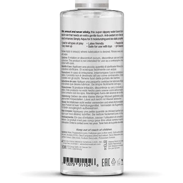 Lubricants Wicked Wicked Sensual Care Simply Aqua Water Based Lubricant Lubricants Wicked Wicked Sensual Care Simply Aqua Water Based Lubricant