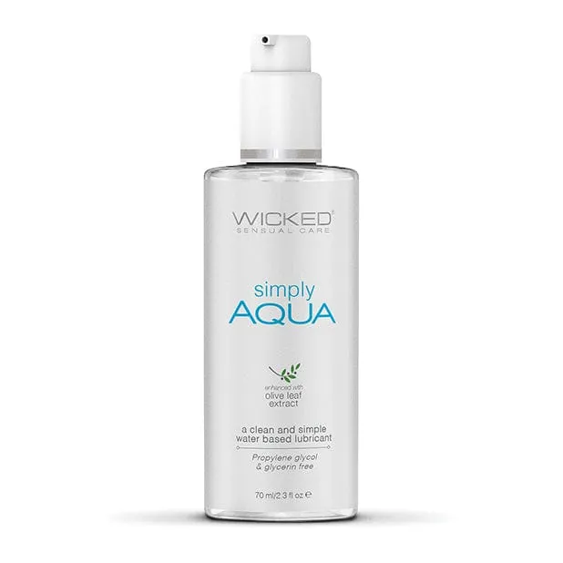 Lubricants Wicked Wicked Sensual Care Simply Aqua Water Based Lubricant Lubricants Wicked Wicked Sensual Care Simply Aqua Water Based Lubricant