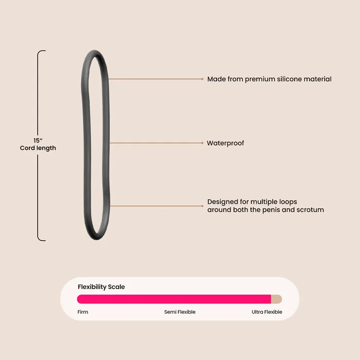 Male Sex Toys Perfect Fit Brand XPLAY Silicone 15 Thin Wrap Ring customizable penis ring