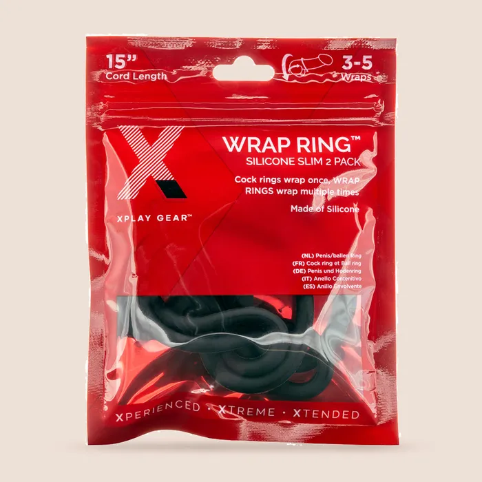 Male Sex Toys Perfect Fit Brand XPLAY Silicone 15 Thin Wrap Ring customizable penis ring
