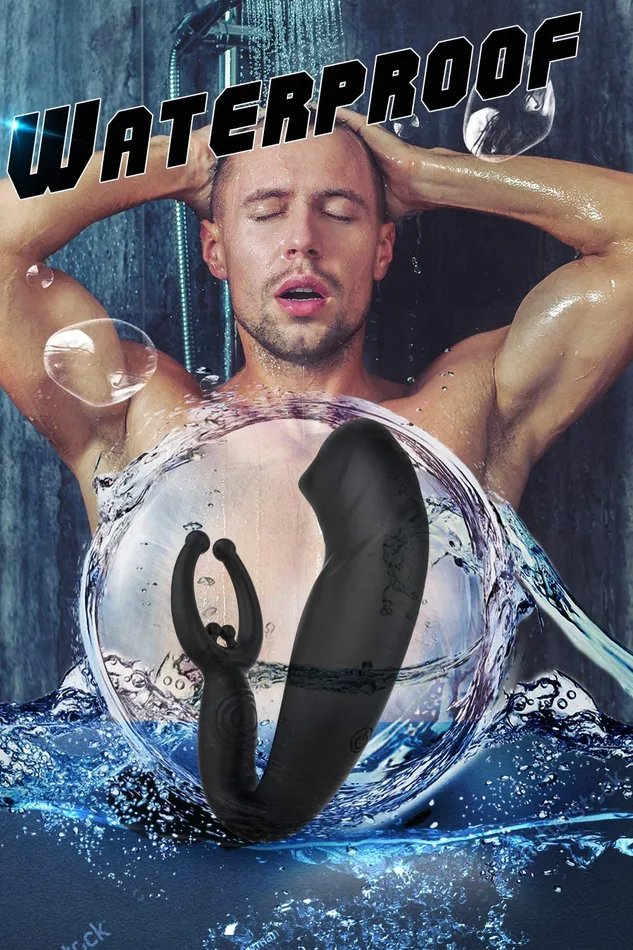 Male Sex Toys YOSPOSS Stroking Prostate Massager Anal Vibrator with 9 Vibration Patterns