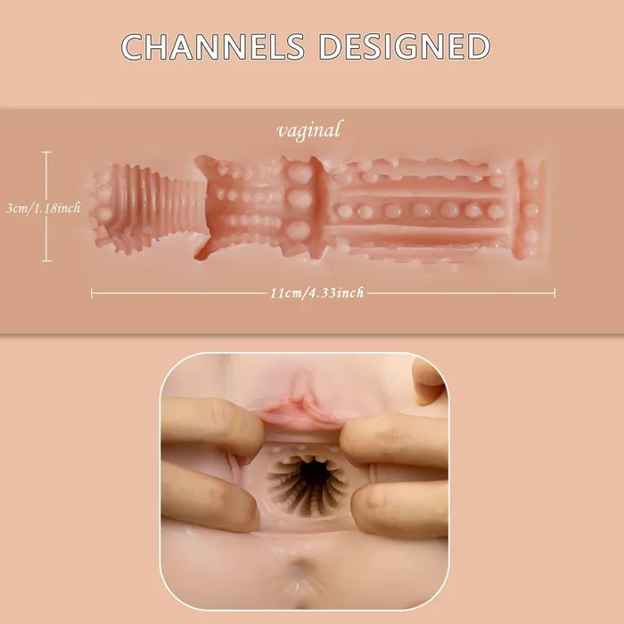 propinkup Male Sex Toys Ethel Automatic Sex Doll Thrusting 2557lb Realistic Butt Male Masturbator with 3D Channel