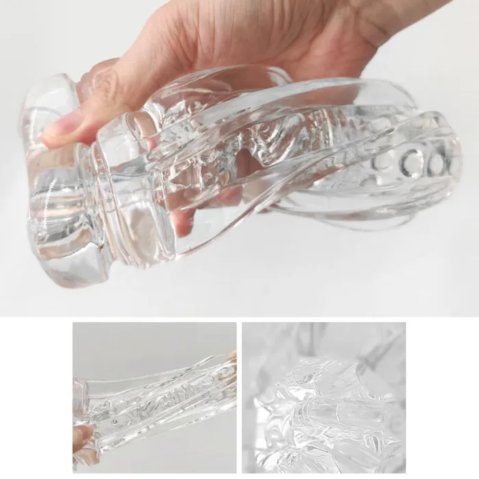 QY DFJ Crystal Masturbator Trainer 4 Javtoys Male Sex Toys