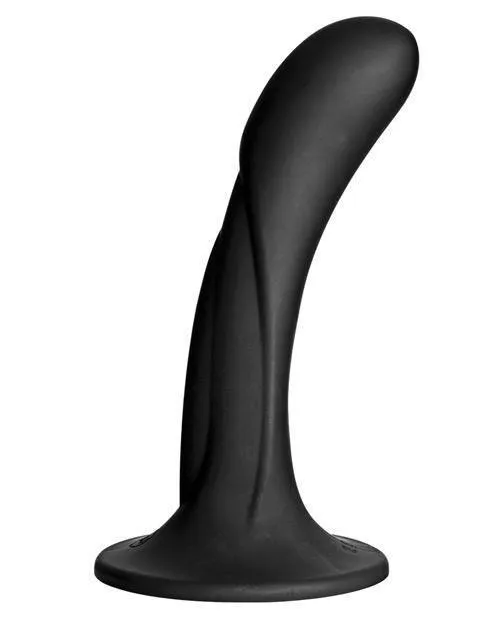 Vaculock G Spot Silicone Dong Black Doc Johnson Dildos