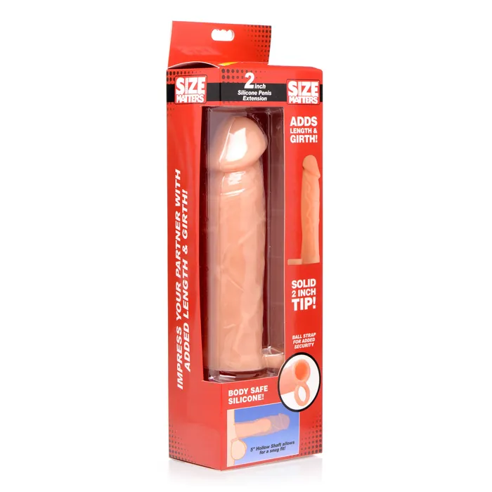 2 Inch Silicone Penis Extension Size Matters Male Sex Toys
