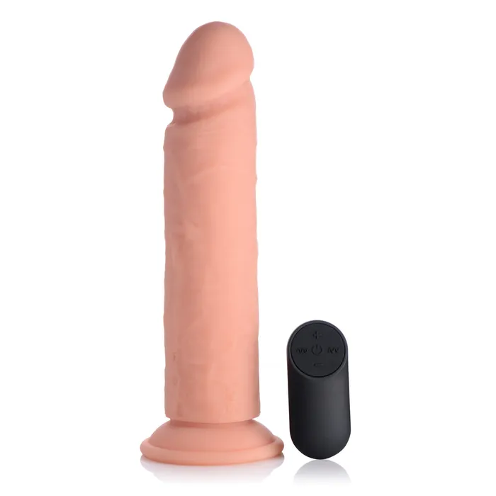 Anal Big Shot Vibrating Remote Control Silicone Dildo 9 Inch Big Shot