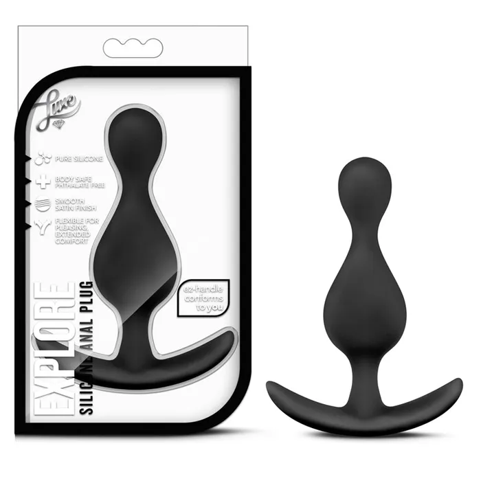 Anal Blush Blush Luxe Explore Silicone Anal Plug Black