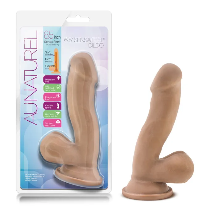 Blush Blush Au Naturel 65 in Posable Dual Density Dildo with Balls Suction Cup Tan Dildos Blush Blush Au Naturel 65 in Posable Dual Density Dildo with Balls Suction Cup Tan Dildos