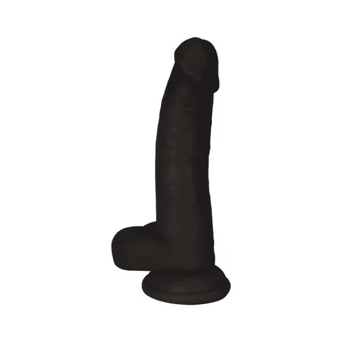 Dildos Curve Novelties Jock Dong 8 inches with Balls Midnight Black