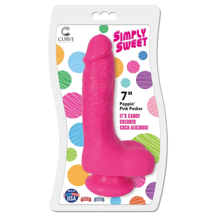 Dildos Simply Sweet Simply Sweet 7 Inch Dildo Pink