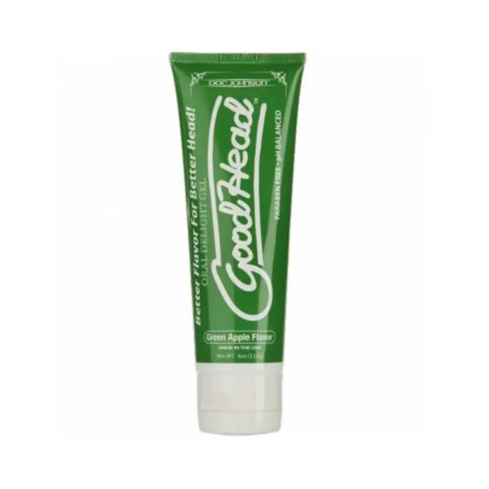 Doc Johnson Enhancers Goodhead Oral Delight Gel Green Apple 4oz Tube