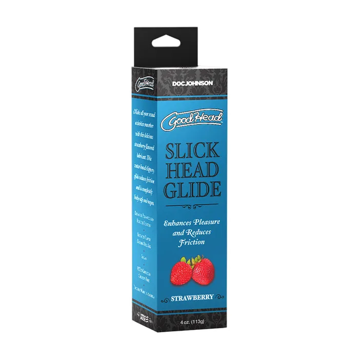 Doc Johnson GoodHead Slick Head Glide Strawberry 4 oz Male Sex Toys
