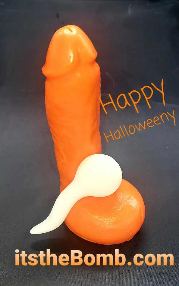 Male Sex Toys Its the Bomb Stroker Blue Penis Soap wSuction Cup Spermie