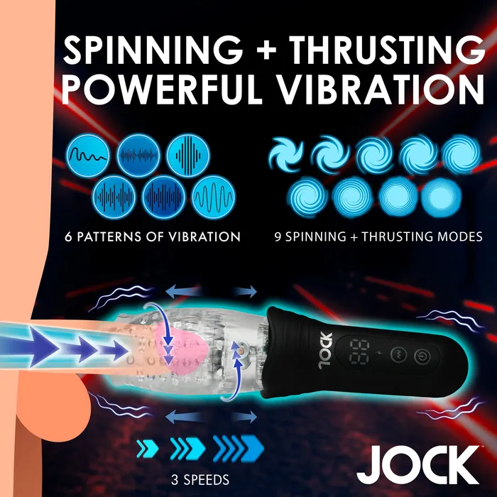 Male Sex Toys Jock JOCK Spinning Thrusting Vibrating Masturbator