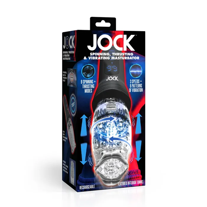 Male Sex Toys Jock JOCK Spinning Thrusting Vibrating Masturbator