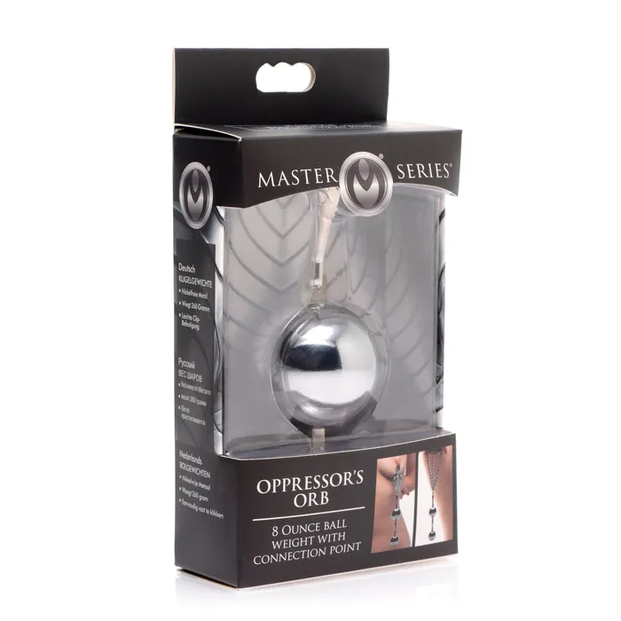 Male Sex Toys Master Series Oppressors Orb 8 Oz Ball Weight with Connection Point