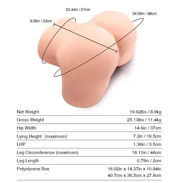 Male Sex Toys Tantaly Tantaly CECILIA Doggy Style Sex Doll FAIR