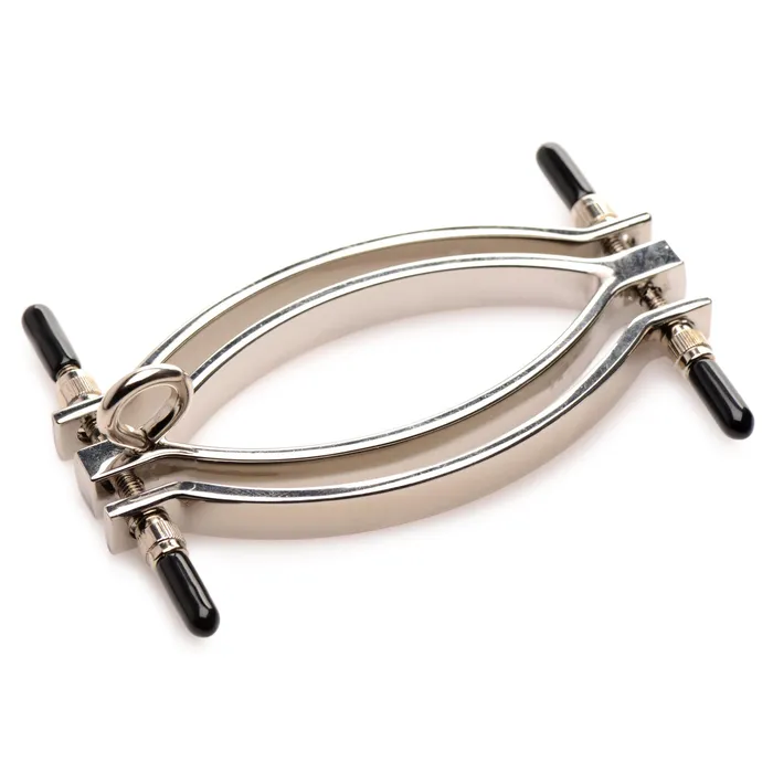 Master Series Male Sex Toys Pussy Tugger Adjustable Pussy Clamp with Leash