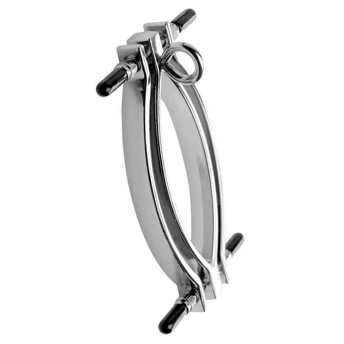 Master Series Male Sex Toys Pussy Tugger Adjustable Pussy Clamp with Leash