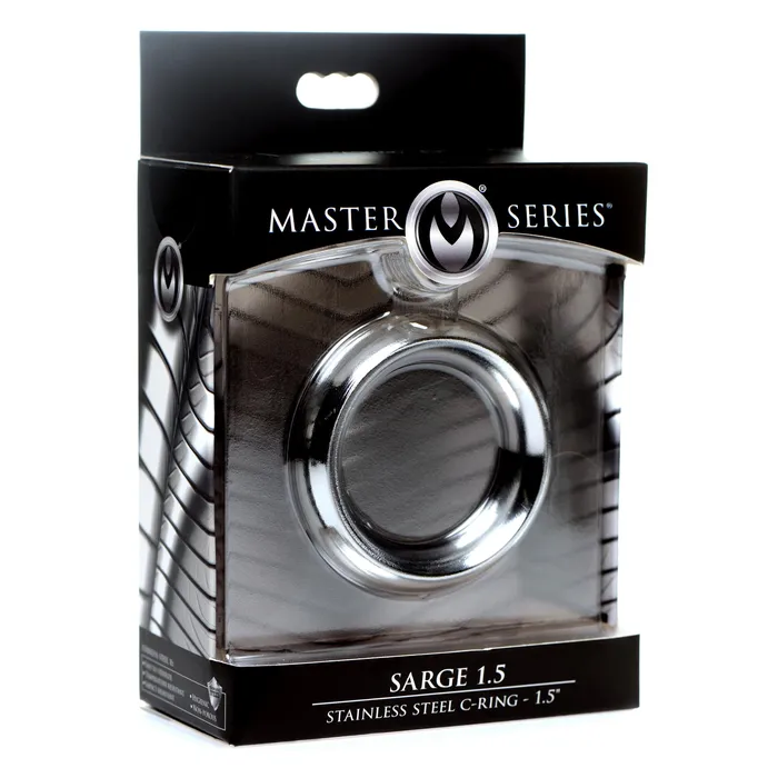 Master Series Male Sex Toys Sarge 15 Stainless Steel Erection Enhancer Ring