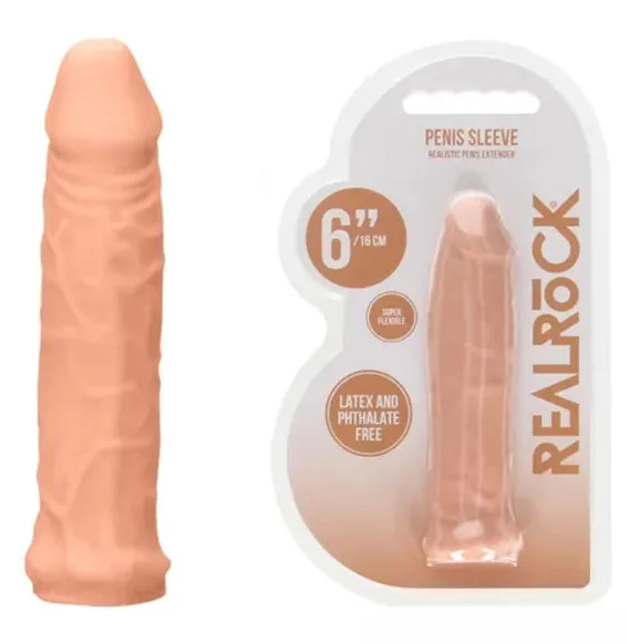 Realrock Penis Sleeve 6 Flesh Realrock Male Sex Toys