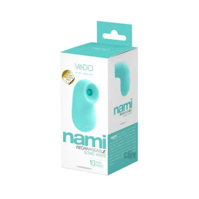 Savvy Co Vedo Nami Rechargeable Sonic Vibe Tease Me Turquoise Vibrators