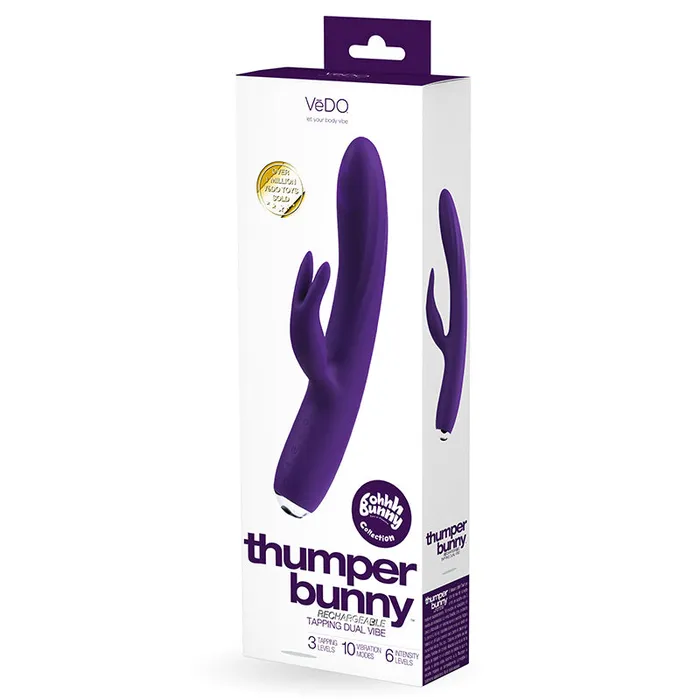 Savvy Co Vedo Thumper Bunny Rechargeable Dual Vibe Deep Purple Vibrators